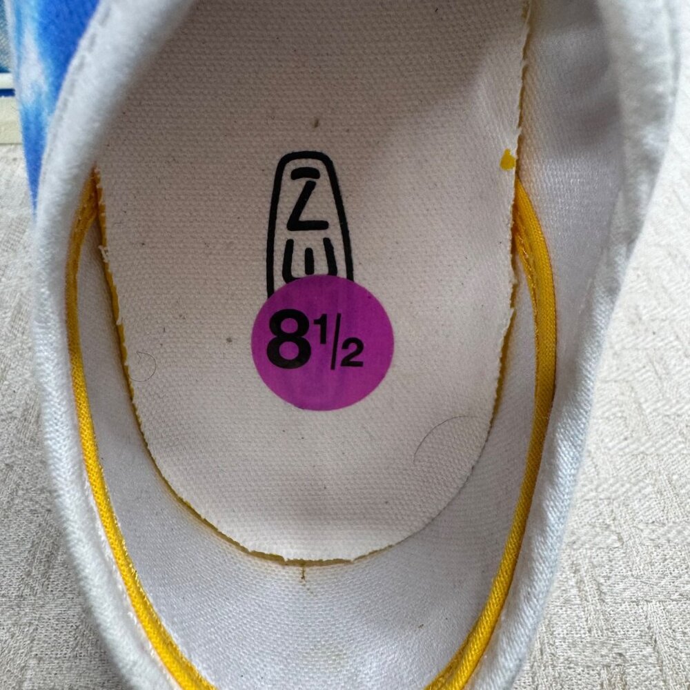 KEEN  Womens Size 8.5 Blue & White Elsa Lite Tie-Dye Canvas Tennis Sneakers - Picture 5 of 7